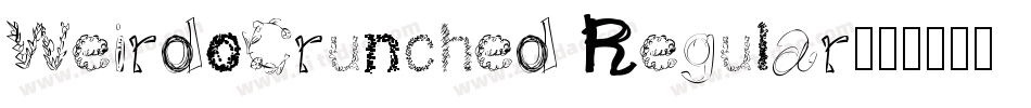 WeirdoCrunched Regular字体转换